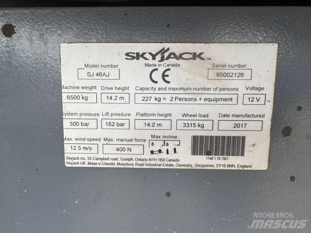 SkyJack SJ 46 AJ Alkūniniai keltuvai