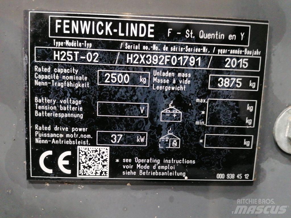 Linde H25T-02 LPG (dujiniai) krautuvai