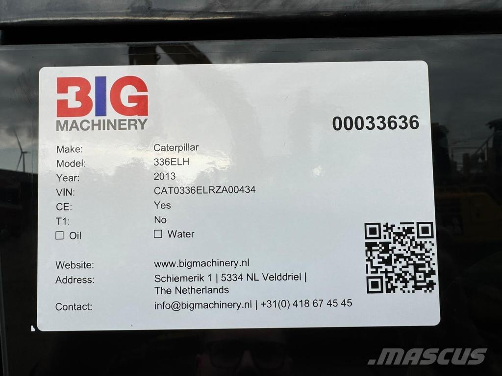 CAT 336ELH Vikšriniai ekskavatoriai