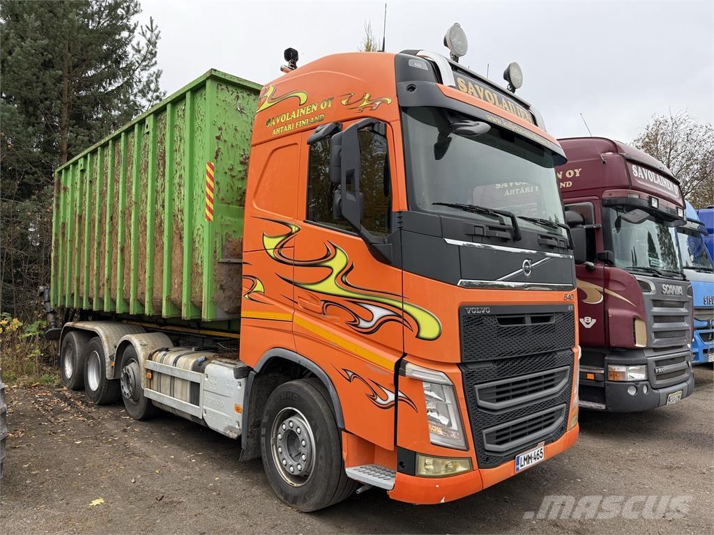 Volvo FH13 540 8X2 Sunkvežimiai su keliamuoju kabliu