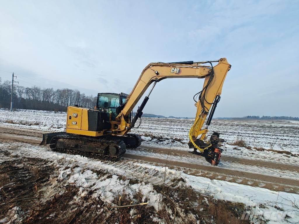 CAT 308  CR Vidutinės galios ekskavatoriai 7-12 t