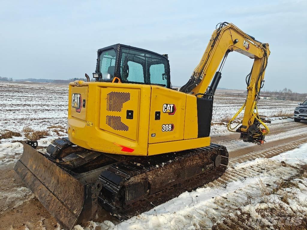 CAT 308  CR Vidutinės galios ekskavatoriai 7-12 t