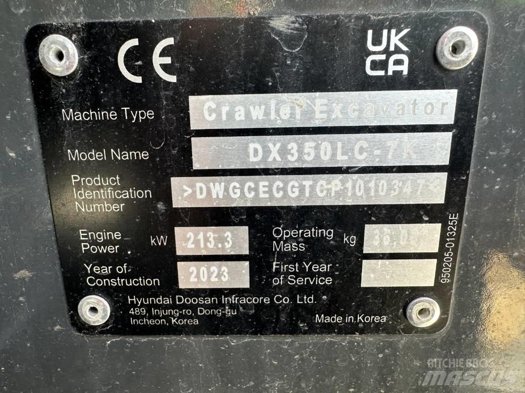 Doosan DX 350 NLC-7 Vikšriniai ekskavatoriai