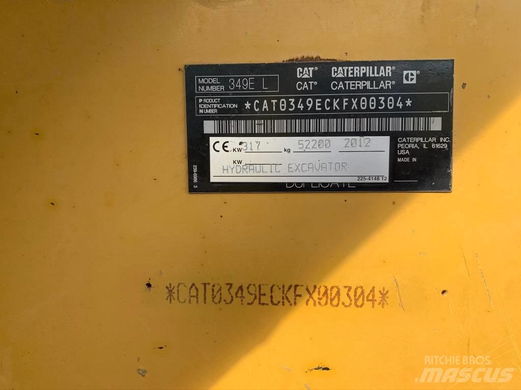 CAT 349 E Vikšriniai ekskavatoriai