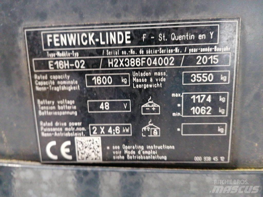 Linde E16H-02 Elektriniai šakiniai krautuvai