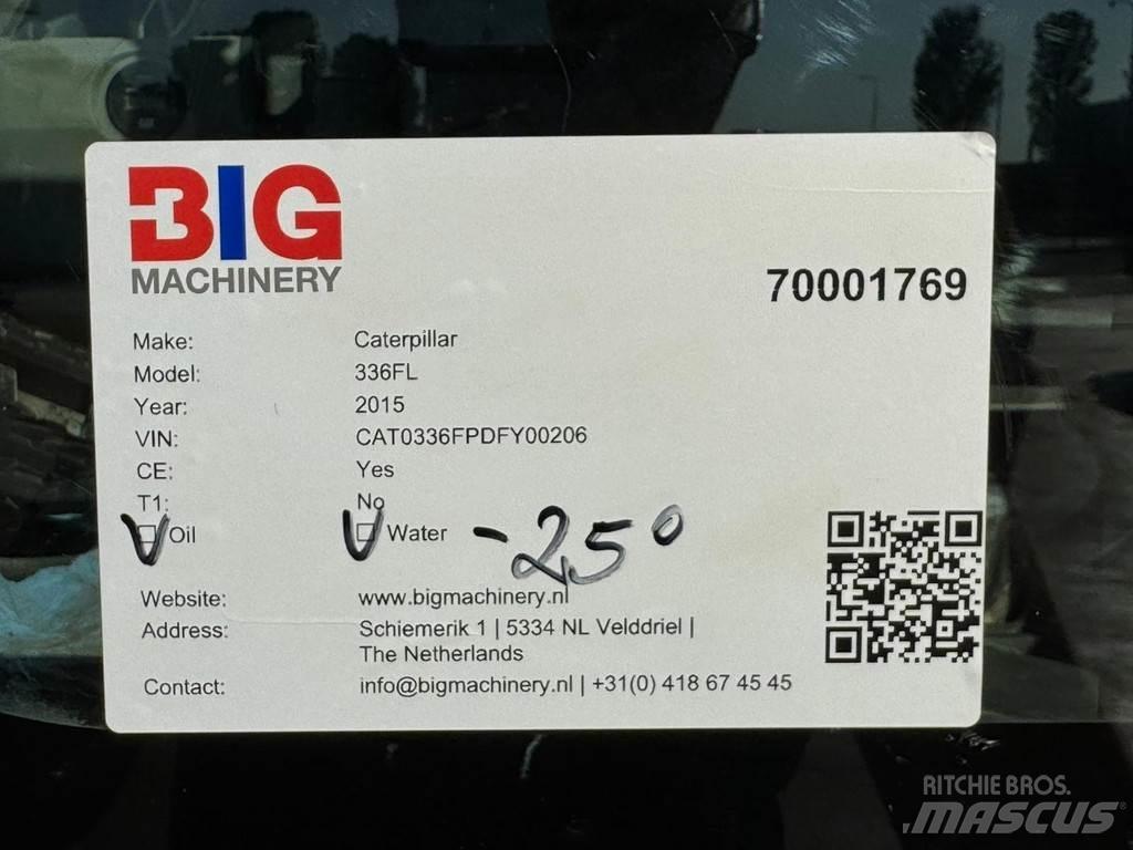 CAT 336FL XE Vikšriniai ekskavatoriai