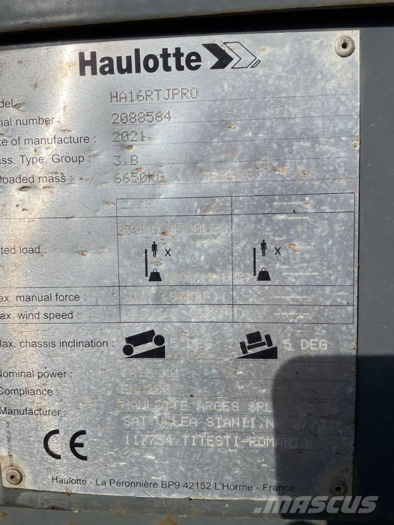 Haulotte HA16RTJ PRO Kompaktiškas savaeigis strėlinis keltuvas