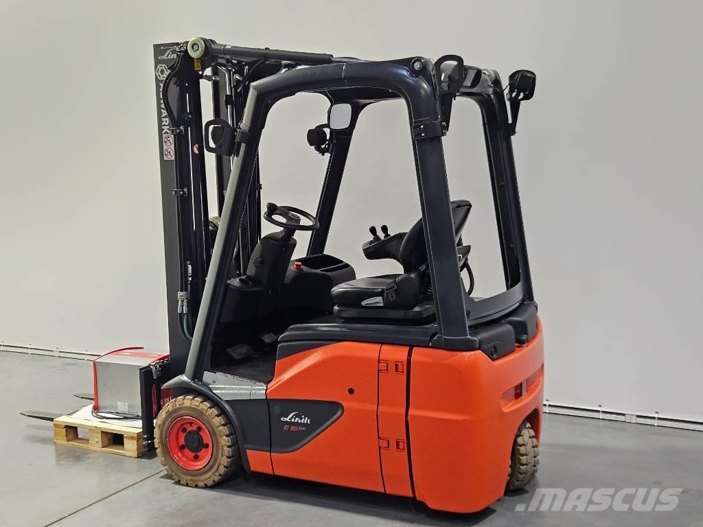 Linde E16C Elektriniai šakiniai krautuvai