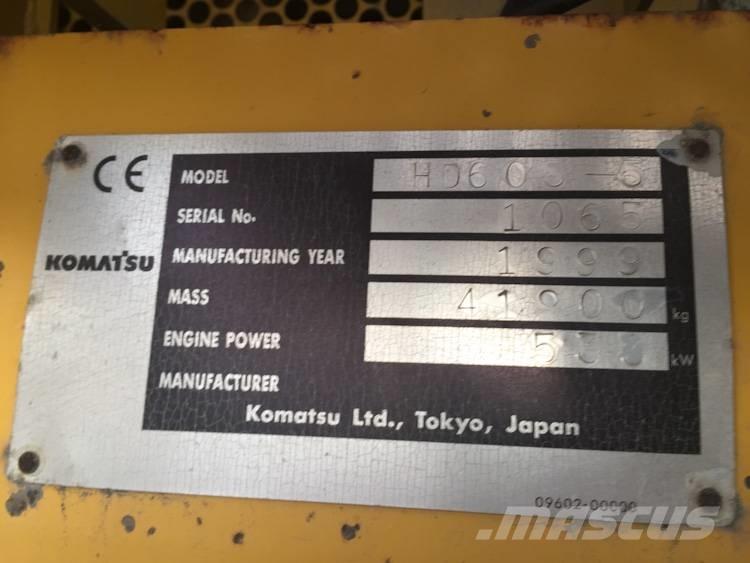 Komatsu HD 605-5 Atliekų išvežimo technika