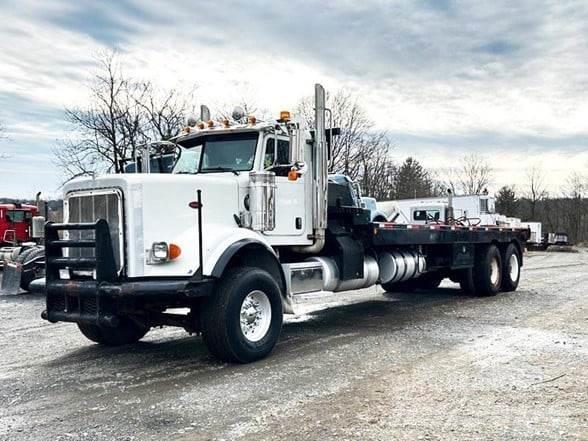 Peterbilt 357 Platformos/ Pakrovimas iš šono