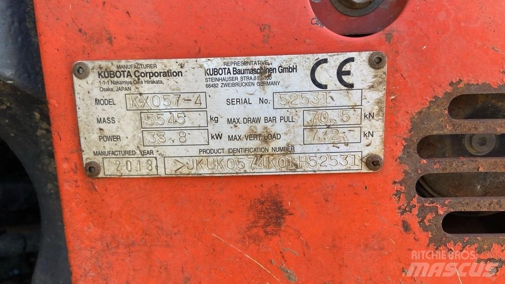 Kubota KX 057-4 Mini ekskavatoriai < 7 t