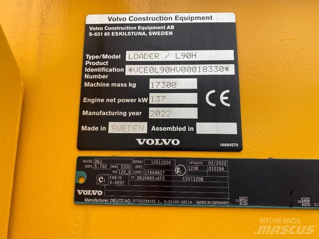 Volvo L90H  / L 90 H Naudoti ratiniai krautuvai