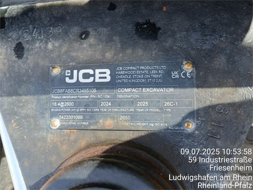JCB 26C-1 Mini ekskavatoriai < 7 t