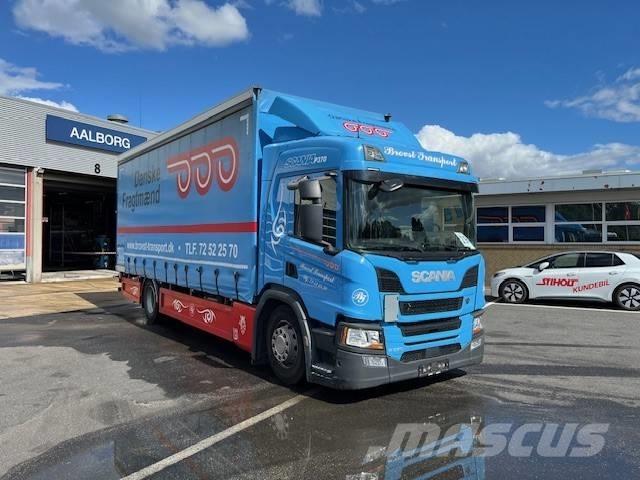 Scania P 370 Priekabos su tentu