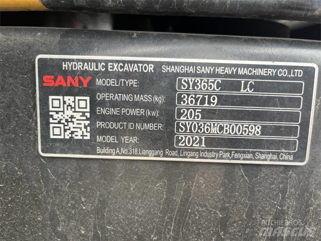 Sany SY365C Vikšriniai ekskavatoriai
