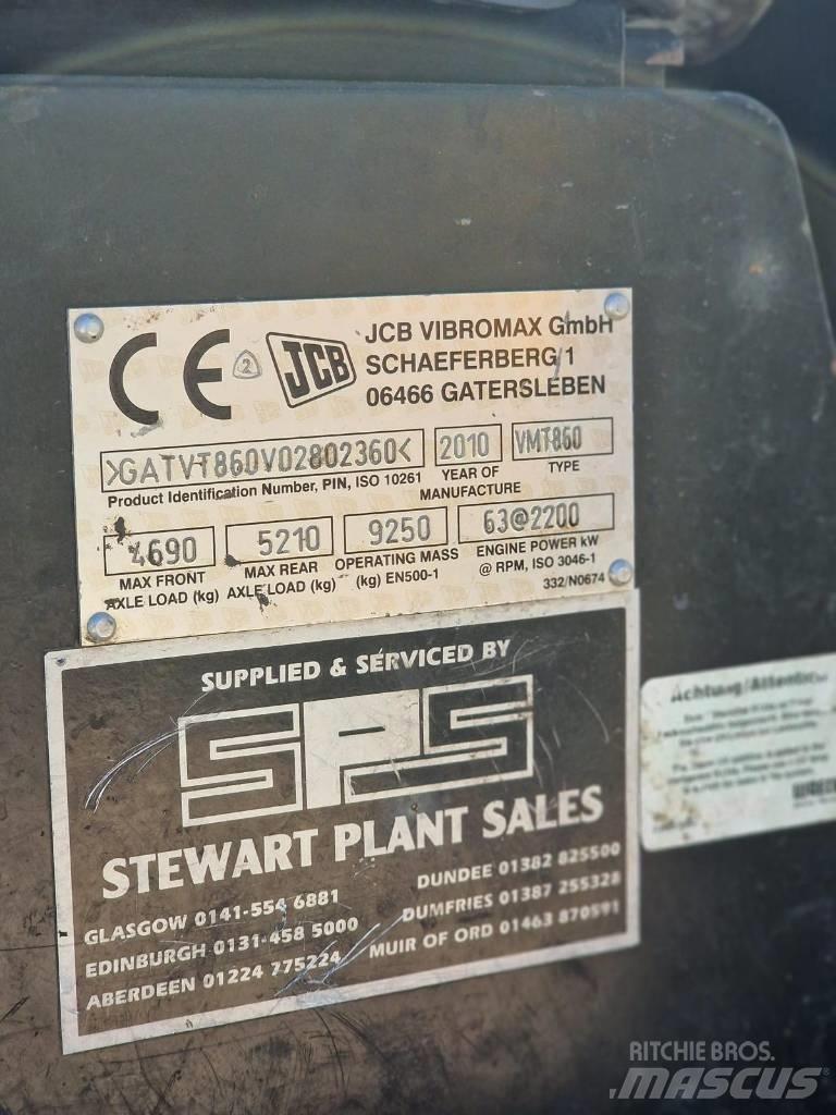 JCB Vibromax VMT 860 Porinių būgnų volai