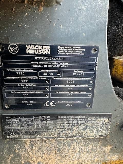 Wacker Neuson ET 90 Vikšriniai ekskavatoriai
