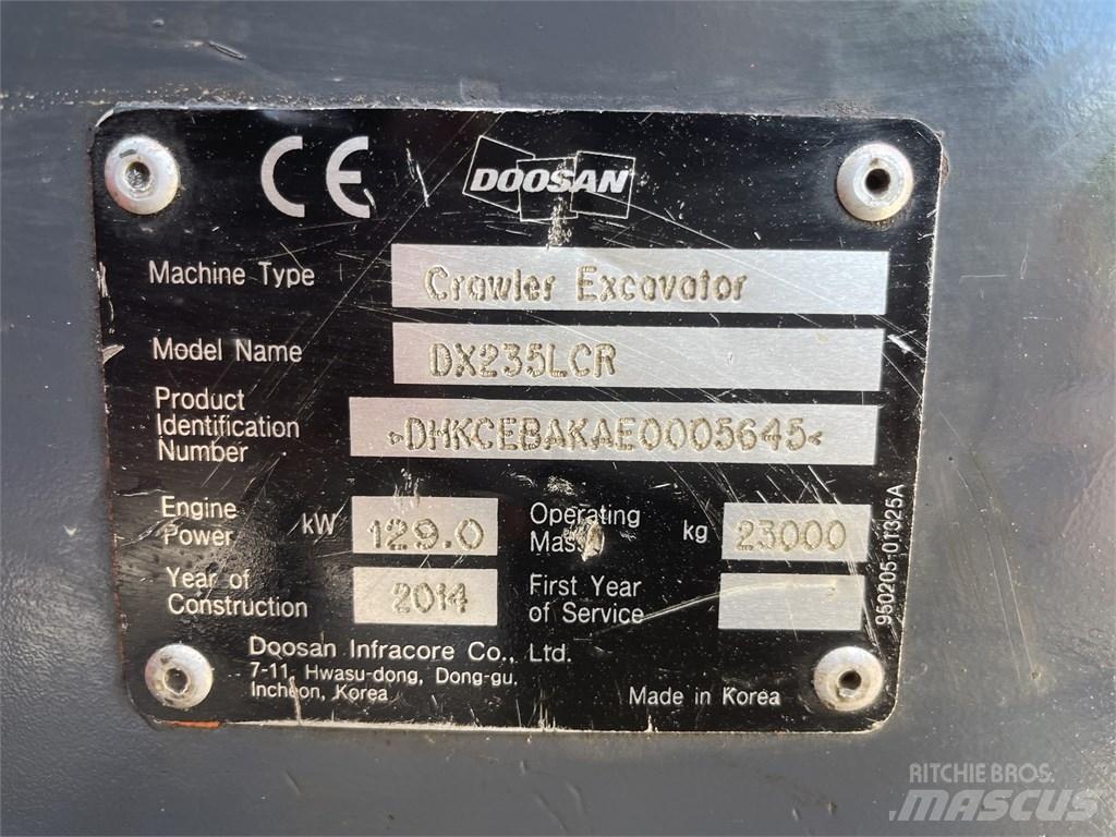Doosan DX 235 LCR Vikšriniai ekskavatoriai