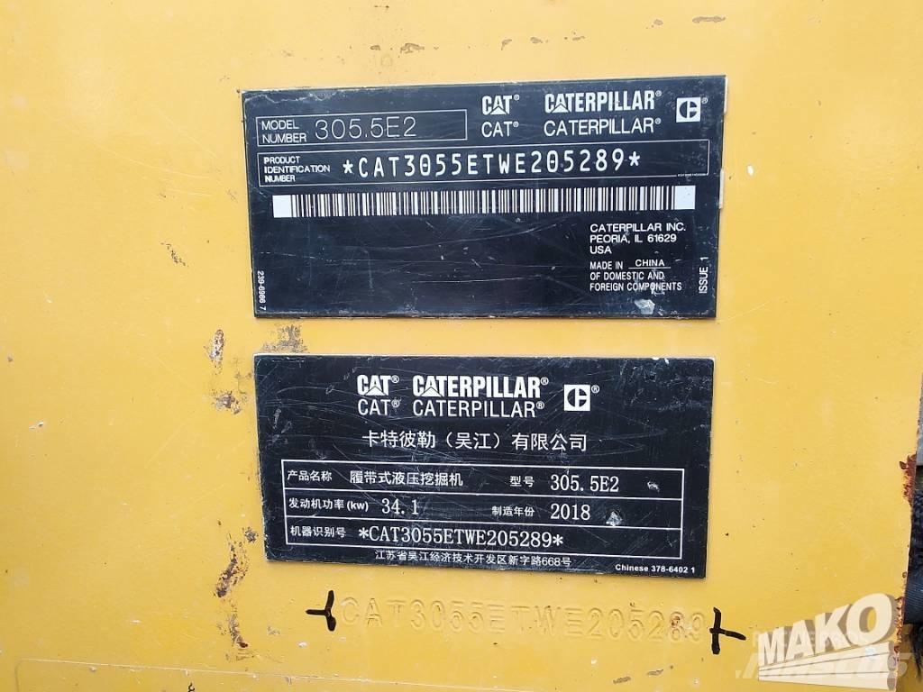 CAT 305.5 Vikšriniai ekskavatoriai