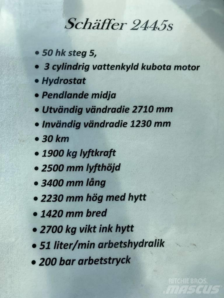 Schäffer 2445s Daugiafunkciniai pakrovėjai