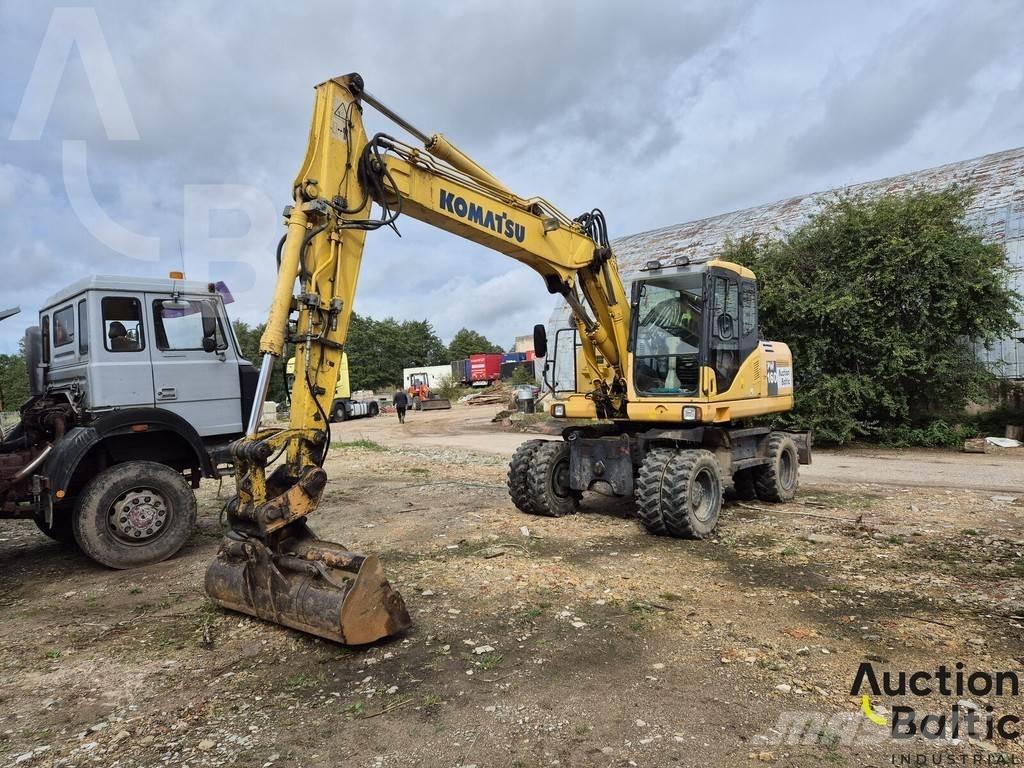 Komatsu PW160-7 Ratiniai ekskavatoriai