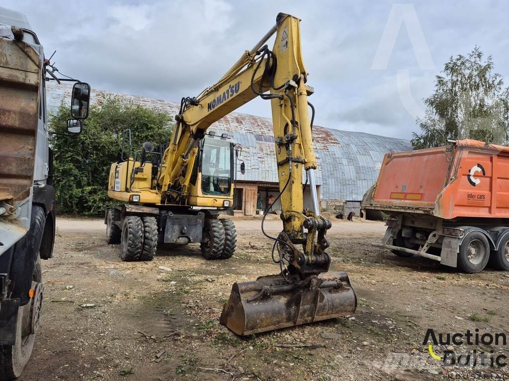 Komatsu PW160-7 Ratiniai ekskavatoriai