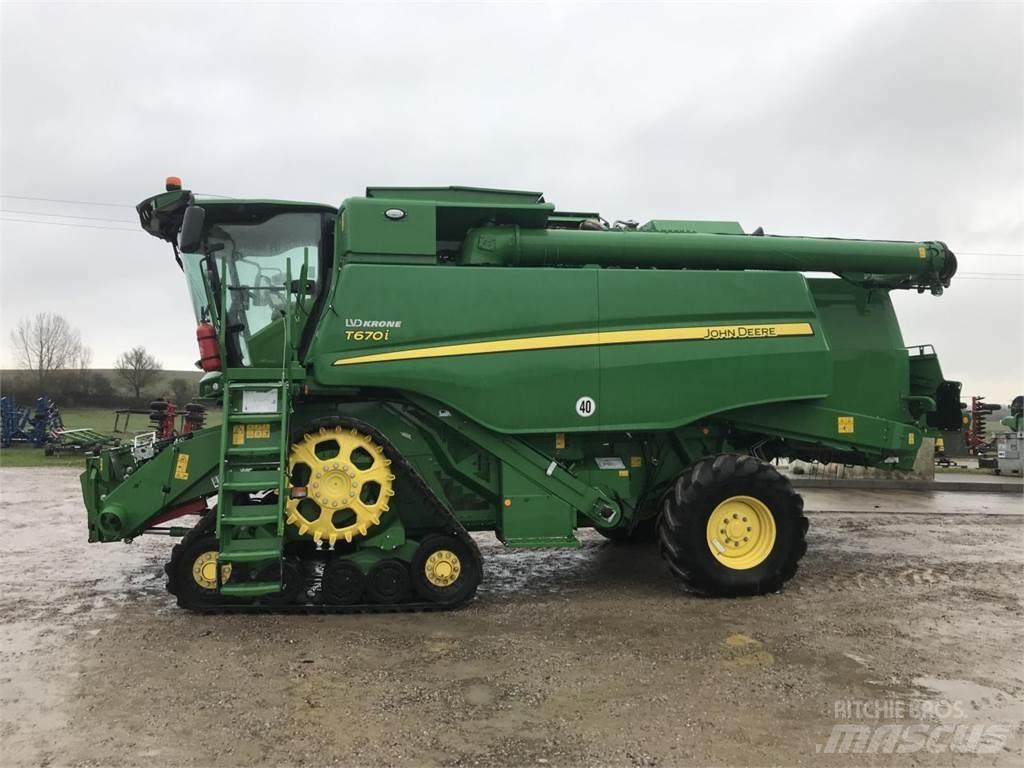 John Deere T670 Derliaus nuėmimo kombainai