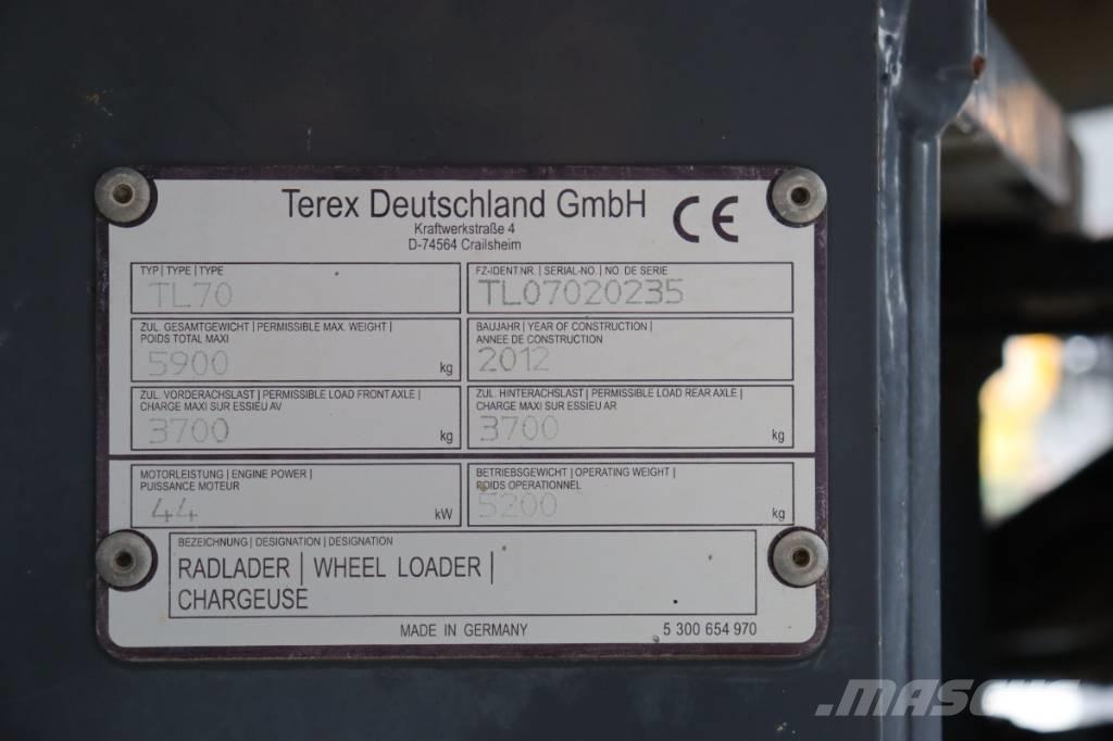 Terex TL 70 Naudoti ratiniai krautuvai