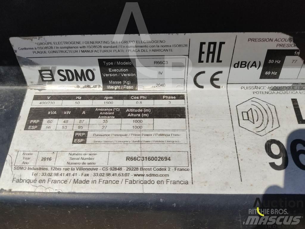 Sdmo R66C3 Dyzeliniai generatoriai