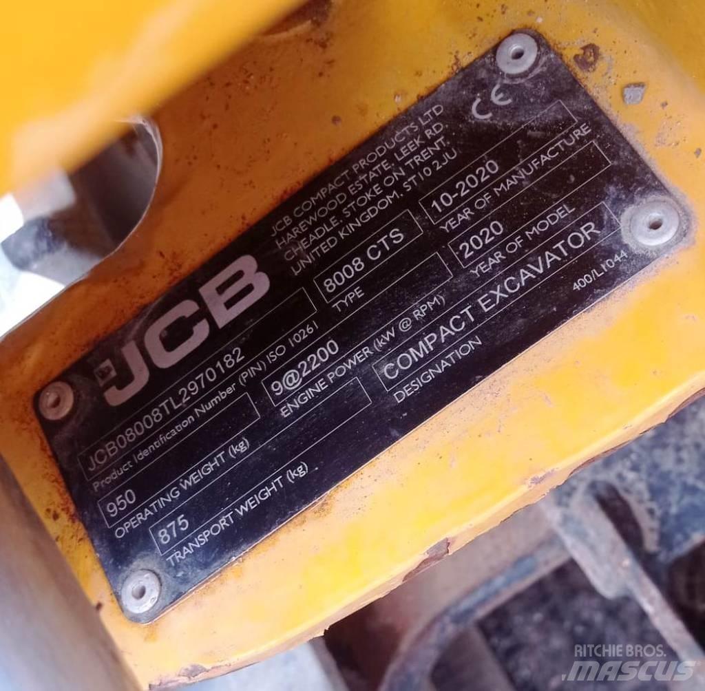 JCB 8008 CTS Mini ekskavatoriai < 7 t