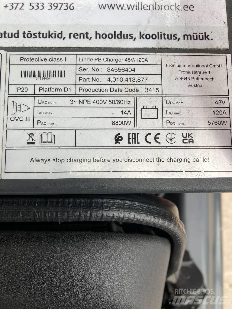 Linde EG20PH/1275-02 Elektriniai šakiniai krautuvai