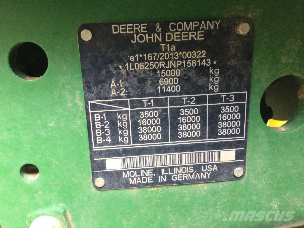John Deere 6R250 Traktoriai