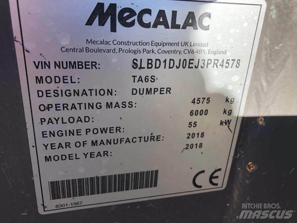 Mecalac TA6S Statybiniai savivarčiai sunkvežimiai