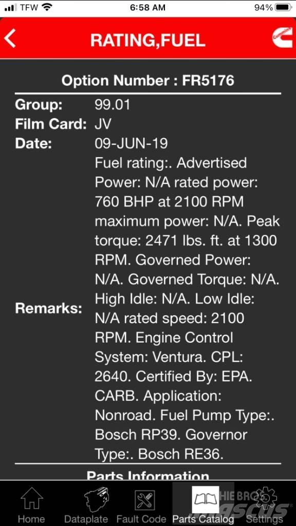 Cummins QST30 Varikliai