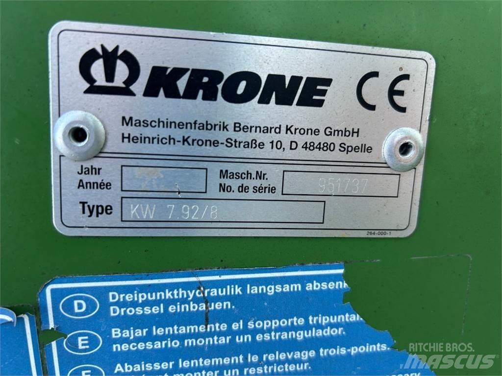 Krone KW 7.92 Šieno grėbliai ir vartytuvai