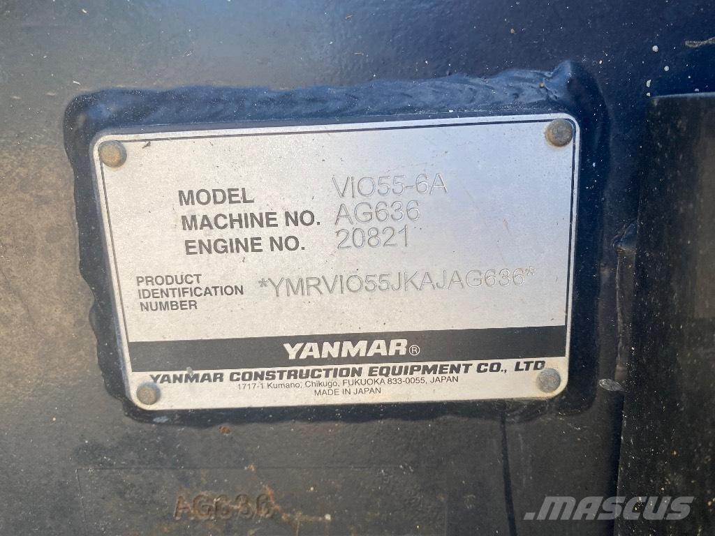 Yanmar Vio 55-6 A Mini ekskavatoriai < 7 t