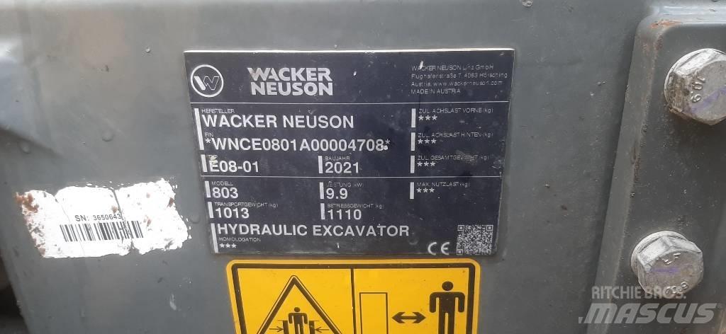 Wacker Neuson 803 Vikšriniai ekskavatoriai