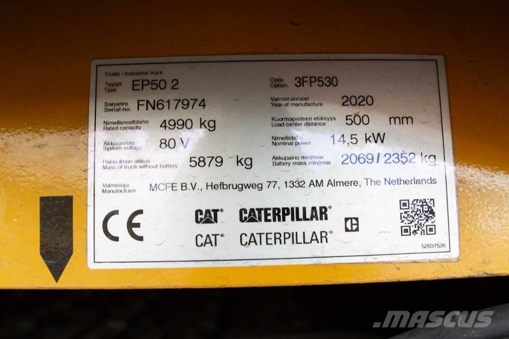 CAT EP 50 Elektriniai šakiniai krautuvai