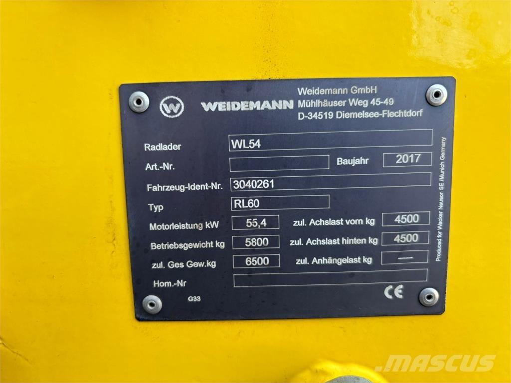 Wacker WL 54 Naudoti ratiniai krautuvai
