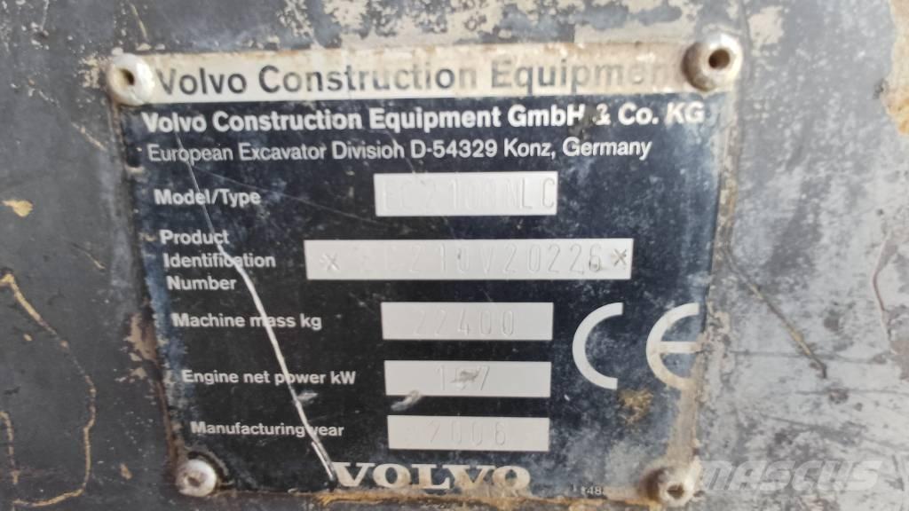 Volvo EC 210 B N LC Vikšriniai ekskavatoriai
