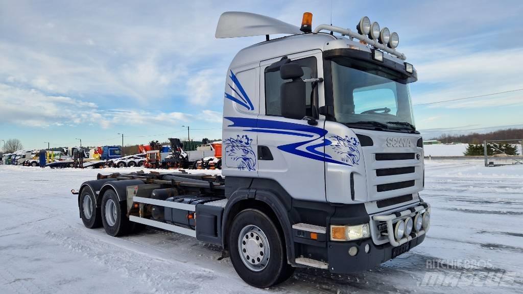 Scania R500 6X4 Sunkvežimiai su keliamuoju kabliu
