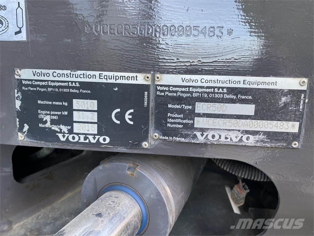 Volvo ECR50 Ratiniai ekskavatoriai