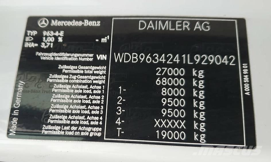 Mercedes-Benz Actros Naudoti vilkikai
