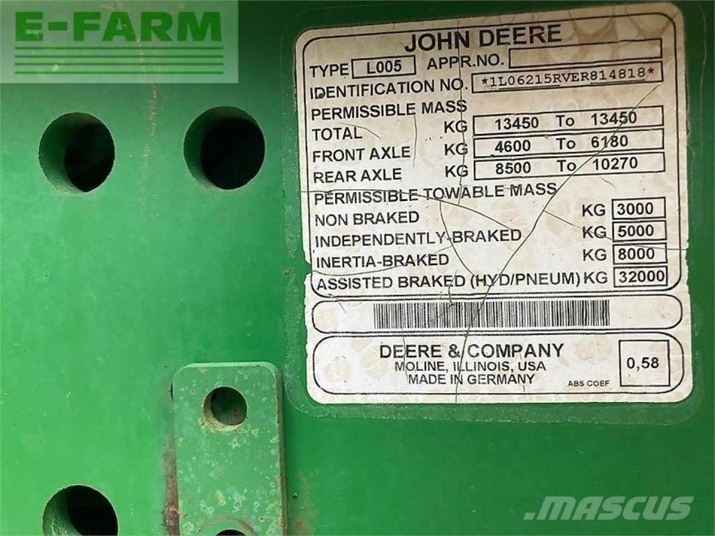 John Deere 6215r Traktoriai