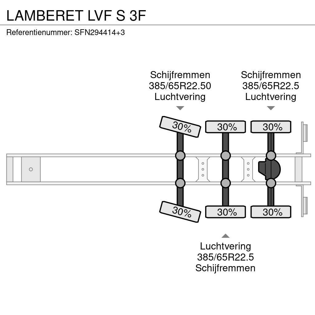Lamberet LVF S 3F Puspriekabės su izoterminiu kėbulu