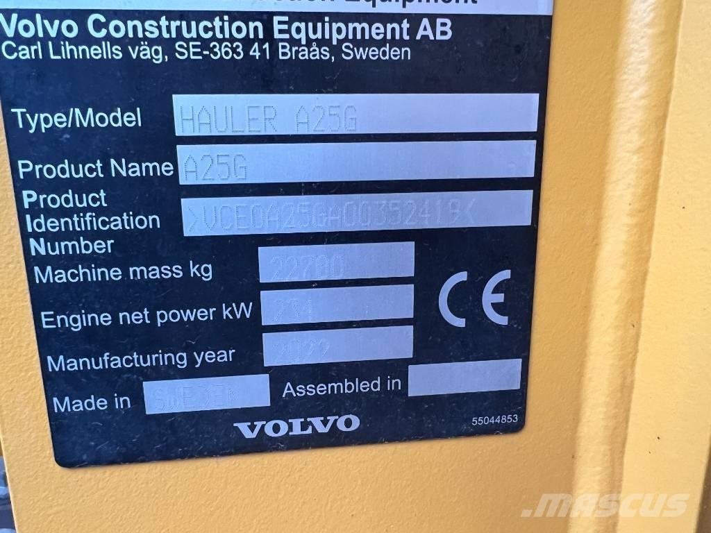 Volvo A25G Karjeriniai savivarčiai
