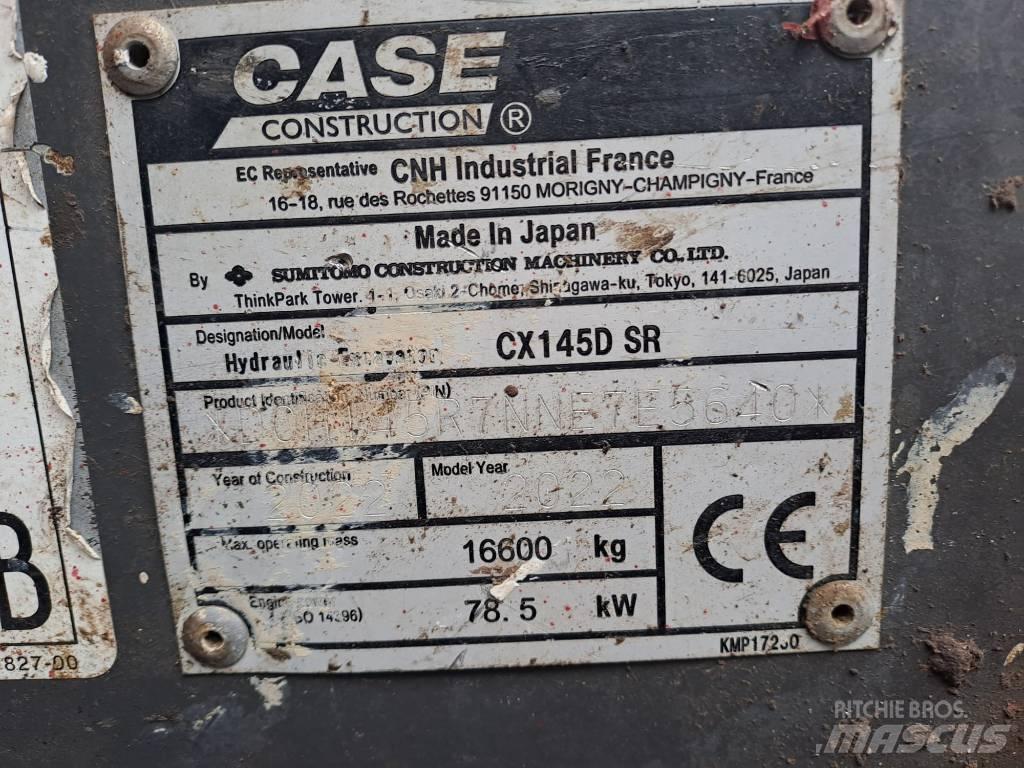 CASE CX145D SR Vikšriniai ekskavatoriai