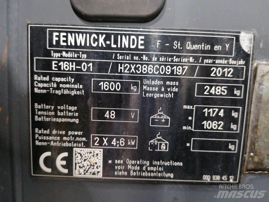 Linde E16H-01 Elektriniai šakiniai krautuvai