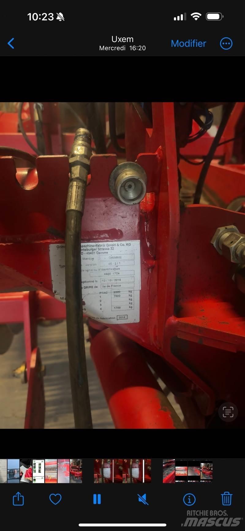 Grimme gt170 Šakniavaisių kombainai
