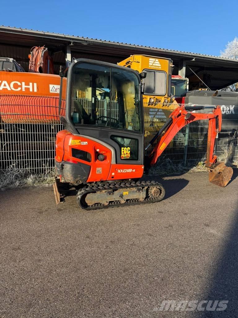 Kubota KX 018-4 Mini ekskavatoriai < 7 t